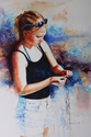 Painting--Watercolor-FigurativeHama Hama Mama