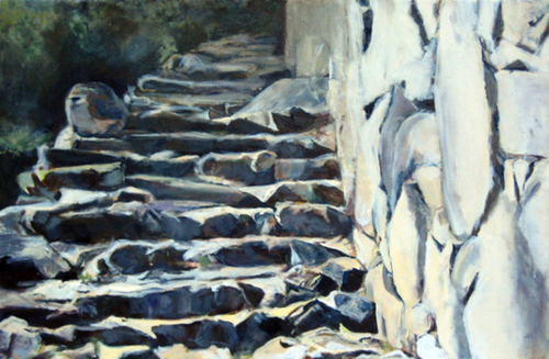 Painting-Landscape-Assent, Wana Pichu