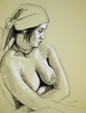 Woman with Scarf