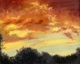 Painting--Oil-LandscapeRed Sky