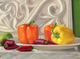 Painting--Oil-Still LifeOrange Peppers