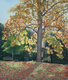 Painting--Pastels-LandscapeLibrary Tree, Autumn