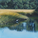 Painting--Oil-LandscapeWaterfront Dining