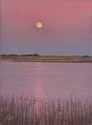 Janoma Sasser - Landscape Painting Jan Sasser, Landscape, Moonrise Scene - Landscape Painting