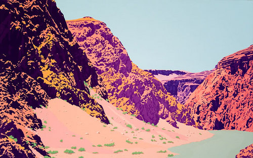 Painting-Landscape-Glowing Shadows
