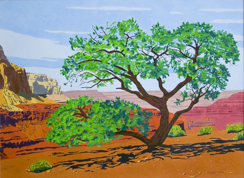 Painting-Landscape-Kaibab Trail Juniper
