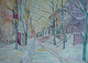 Painting--Oil-CityscapeThe Met in Winter