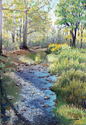 Painting--Pastels-ExpressionistPrimrose Creek