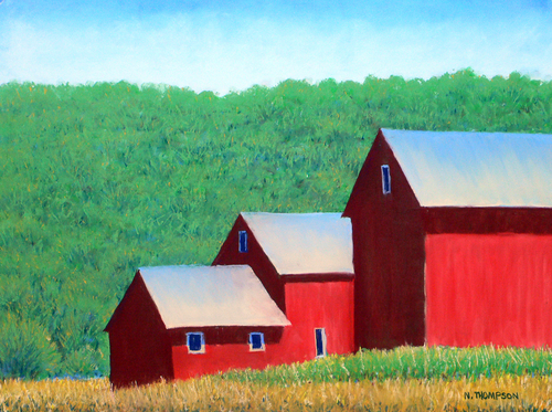 Painting-Landscape-Barn Group 2
