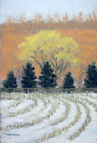 Painting-Impressionism-Late Winter Afternoon (study)