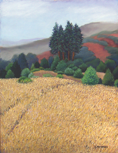 Painting-Impressionism-Foggy Hillsides