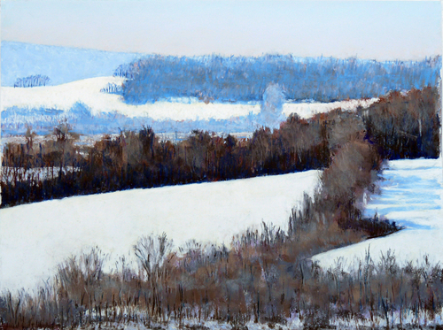 Painting-Expressionist-Snowy Fields