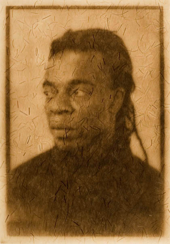 Willie Cole Burn #25, front view