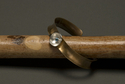 Rachel Shea Beck - Bronze Cuff with Sterling Silver and Swiss Blue Topaz
