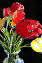 Digital Art--Drawing-BotanicalTulips In A Vase