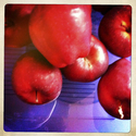 Photography--Color-Still Lifeapples in a blue bowl