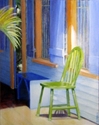Painting--Acrylic-RealismGreen Chair, Blue Heaven