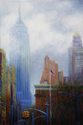 Painting--Acrylic-CityscapeEmpire State Building, February 2008