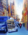 Painting--Acrylic-CityscapeThe Donut Truck