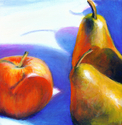 Painting--Acrylic-Still Lifepears and apples #3