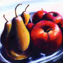 Painting--Acrylic-Still Lifepears and apples #14