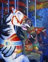 Painting--Acrylic-AnimalsMerry Go Round #6