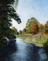 Painting--Acrylic-LandscapeFarm Creek #2