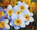 Painting--Acrylic-BotanicalDaffodils