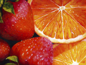 Painting--Acrylic-Still Lifestrawberries & oranges