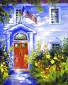 Painting--AcrylicRed Door In Litchfield