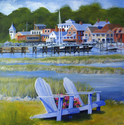 Painting--Acrylic-SeascapeAlong The Five Mile River