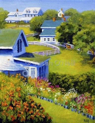 Painting-Landscape-View From The Anchor Inn