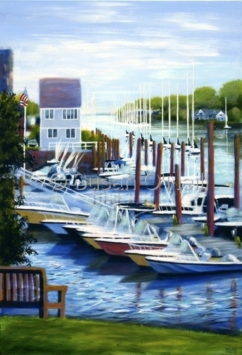 Painting-Seascape-View From Pinkney Park #2