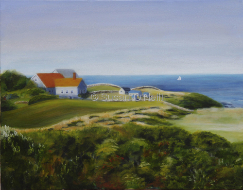 Painting-Seascape-Block Island Farm