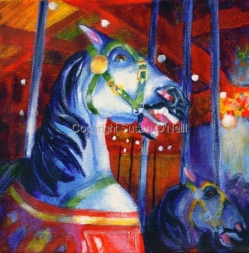 Painting-Animals-merry go round #3