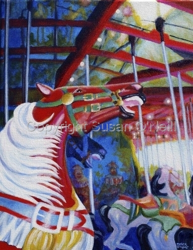 Painting-Animals-merry go round #5