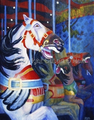 Painting-Animals-Merry Go Round #6
