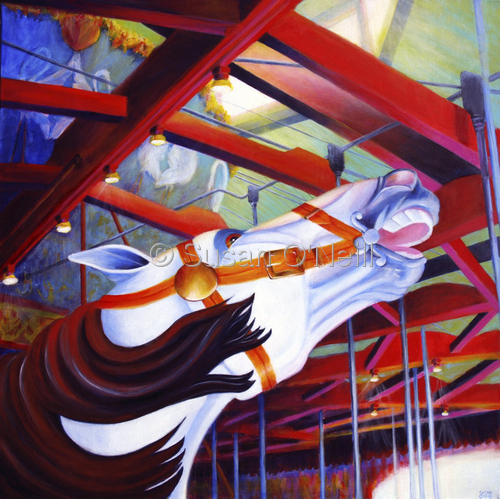 Painting-Animals-Central Park Carousel No.7