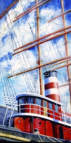 Painting-Seascape-South Street Seaport #1