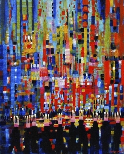 Painting-Abstract-The Party