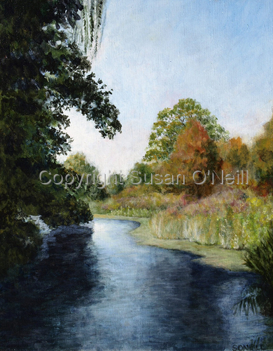 Painting-Landscape-Farm Creek #2