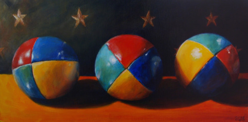 Painting-Still Life-Juggling Balls