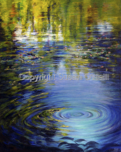 Painting-Impressionism-At The Pond