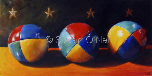 Painting-Still Life-JUGGLING BALLS