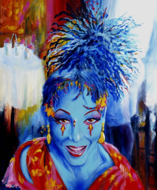 Painting-Portrait-Blue Queen