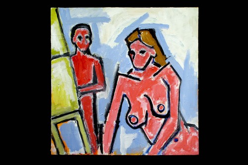 Painting-Figurative-Artist and Model