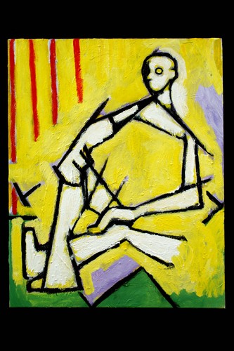 Painting-Figurative-Seated Figure