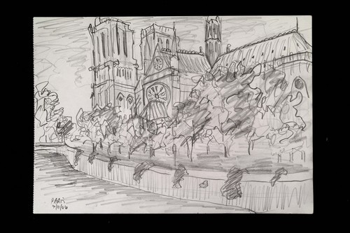 Drawing-Landscape-Notre Dame