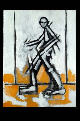 Painting-Figurative-Man Walking