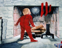 Painting--Watercolor-FigurativeWaiting